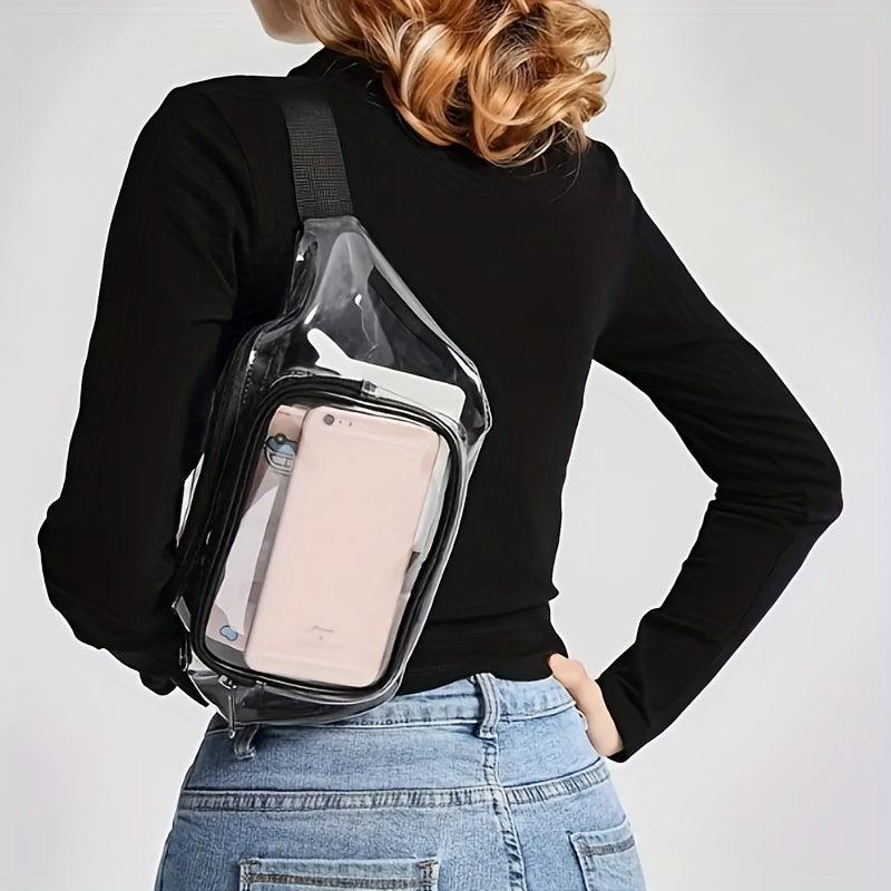 Clear PVC Waist Bag Clear Purse Transparent Adjustable Belt Bag