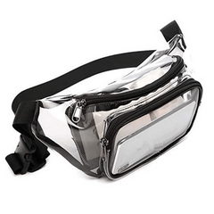 Clear PVC Waist Bag Clear Purse Transparent Adjustable Belt Bag
