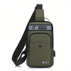 Men's Chest Bag Messenger Bag Large Capacity Crossbody Bag
