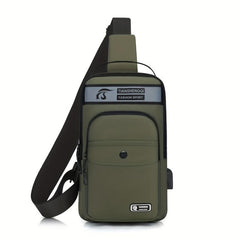 Men's Chest Bag Messenger Bag Large Capacity Crossbody Bag