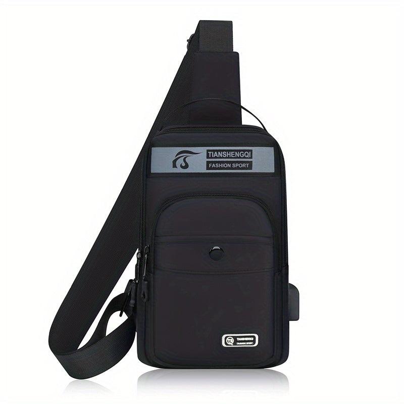 Men's Chest Bag Messenger Bag Large Capacity Crossbody Bag