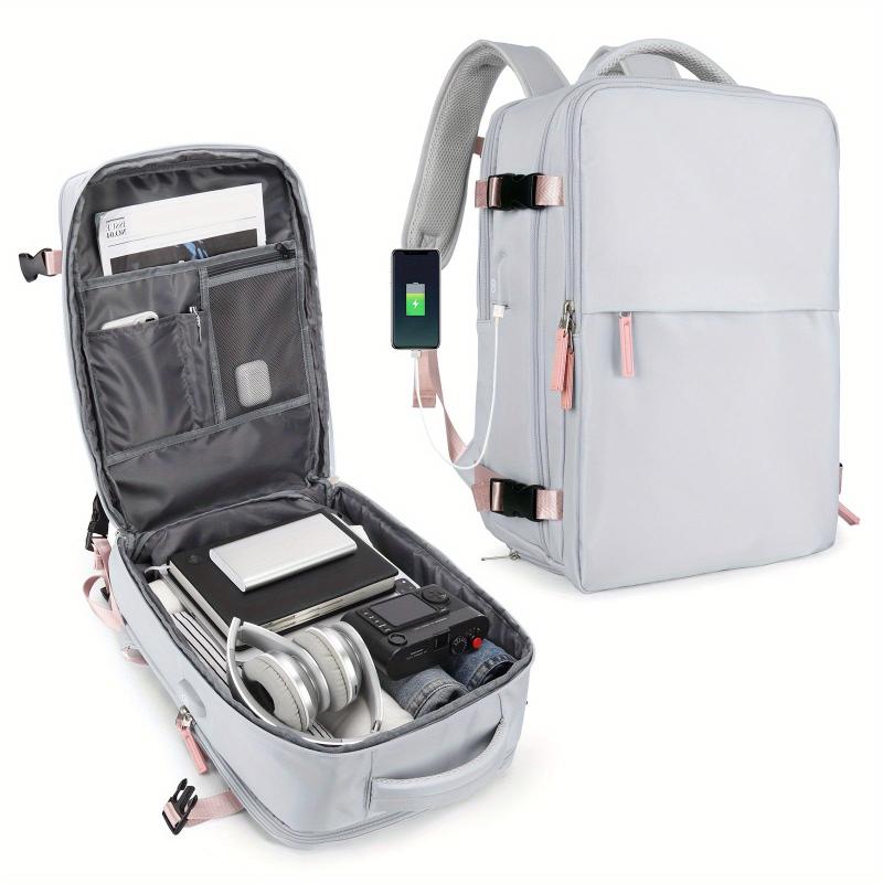 Functional Travel Backpack Laptop Schoolbag Lightweight Business Trip Bag