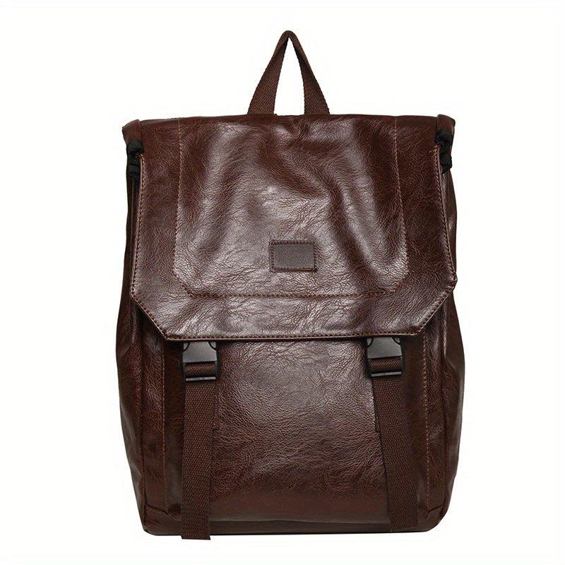 Vintage Stylish Backpack Soft Retro Versatile Travel Knapsack