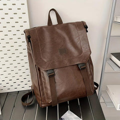 Vintage Stylish Backpack Soft Retro Versatile Travel Knapsack