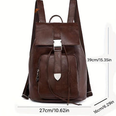 Vintage Niche Solid Backpack Lightweight Travel Daypack