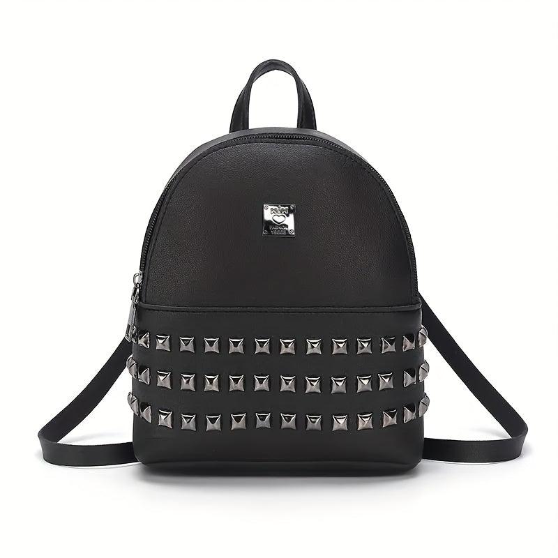 Studded Backpack Purse Preppy School Bag Daypack