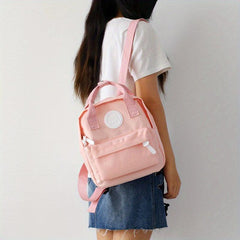 Minimalist Preppy School Backpack Stylish Daypack School Bag