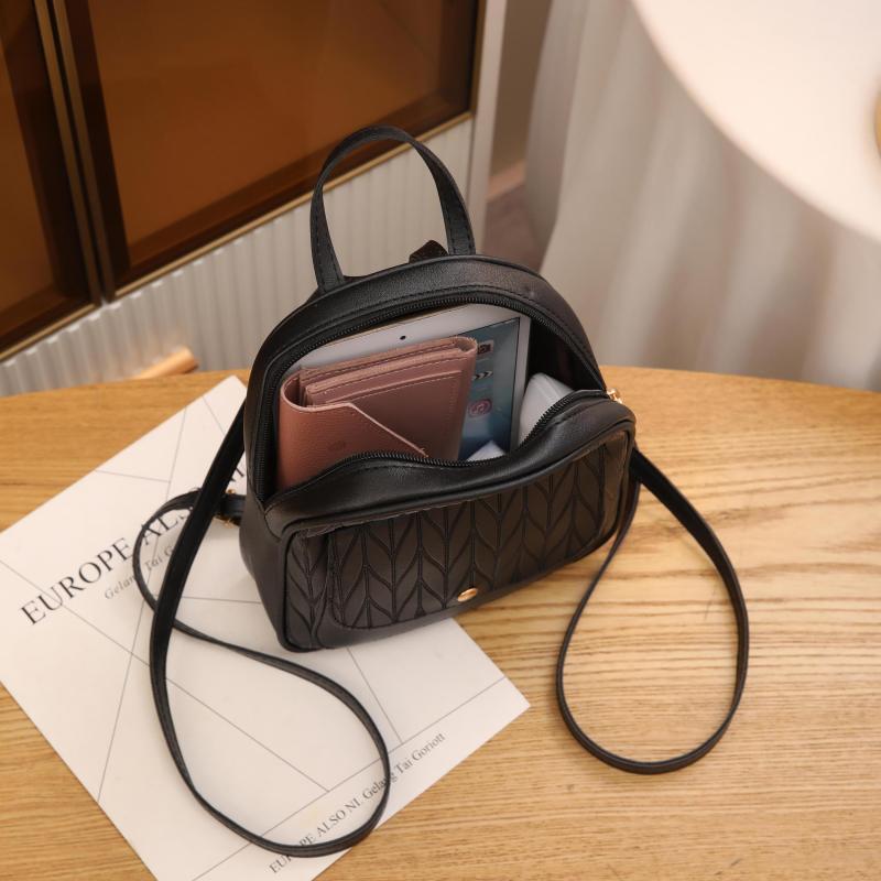 3pcs Large Capacity Backpack Small Backpack Clutch Purse Set