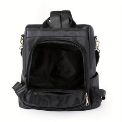 Rhombus Embossed Backpack Purse Anti-theft School Bag