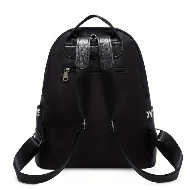 Minimalist Solid Backpack All Match Storage Bag Women's Rucksack