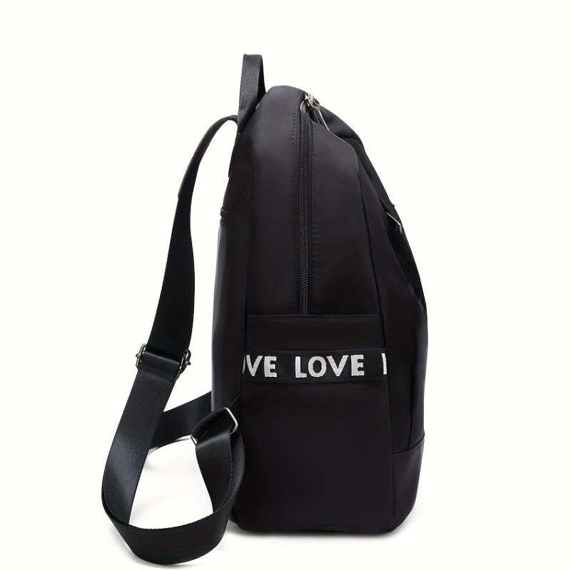 Minimalist Solid Backpack All Match Storage Bag Women's Rucksack