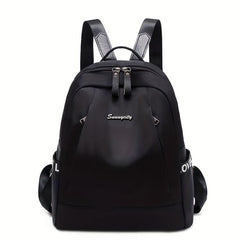 Minimalist Solid Backpack All Match Storage Bag Women's Rucksack