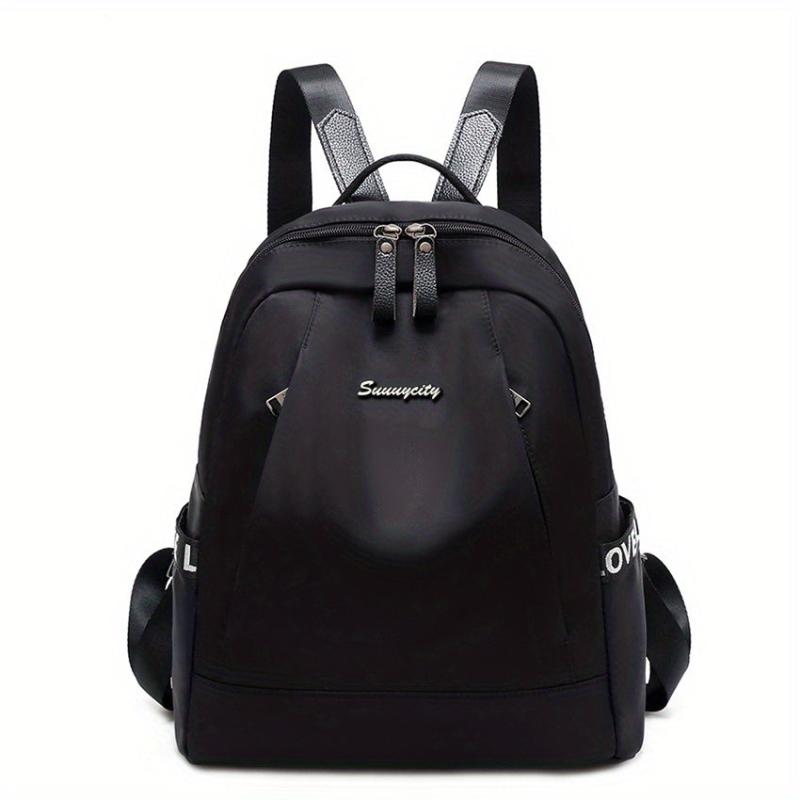 Minimalist Solid Backpack All Match Storage Bag Women's Rucksack