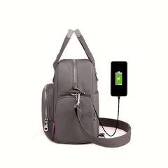 Top Handle Backpack Purse Crossbody Bag Mommy Bag For Traveling