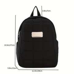 Puffer Quilted Backpack Lightweight Travel Daypack