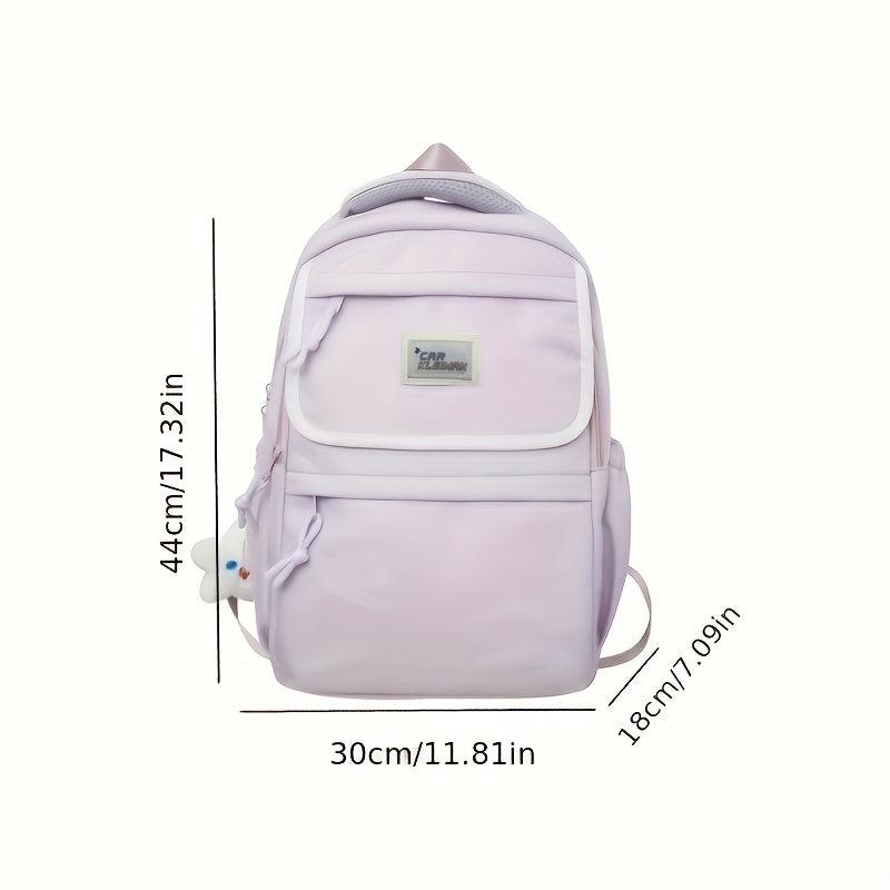 Large Capacity Zipper Backpack School Bag