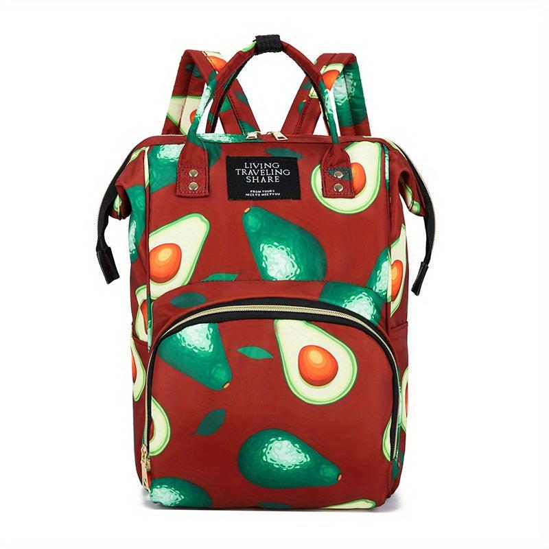 Large Capacity Tote Diaper Bag Mommy Backpack With Insulation Pockets