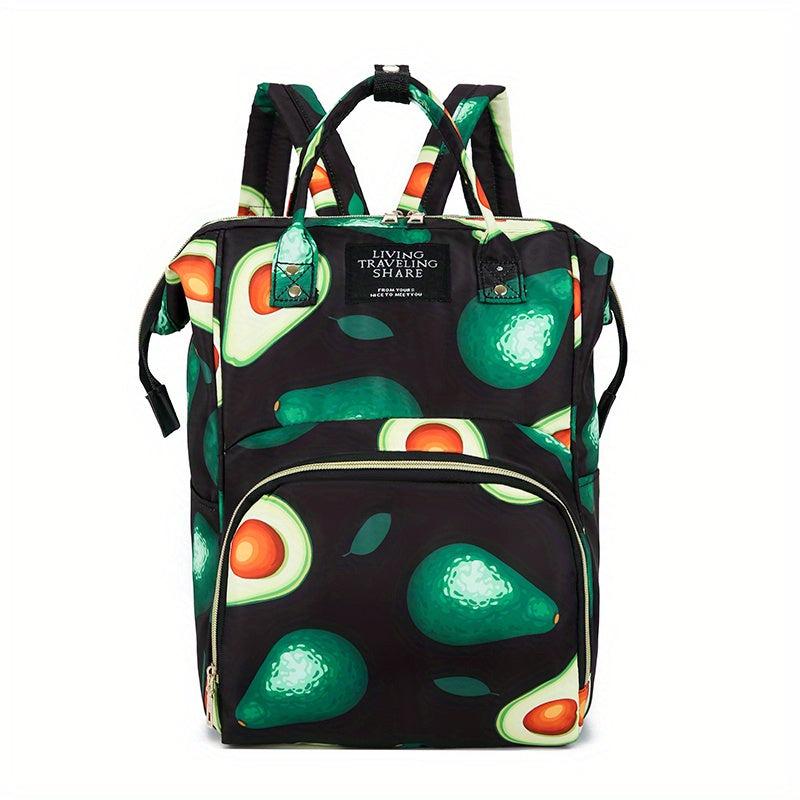 Large Capacity Tote Diaper Bag Mommy Backpack With Insulation Pockets