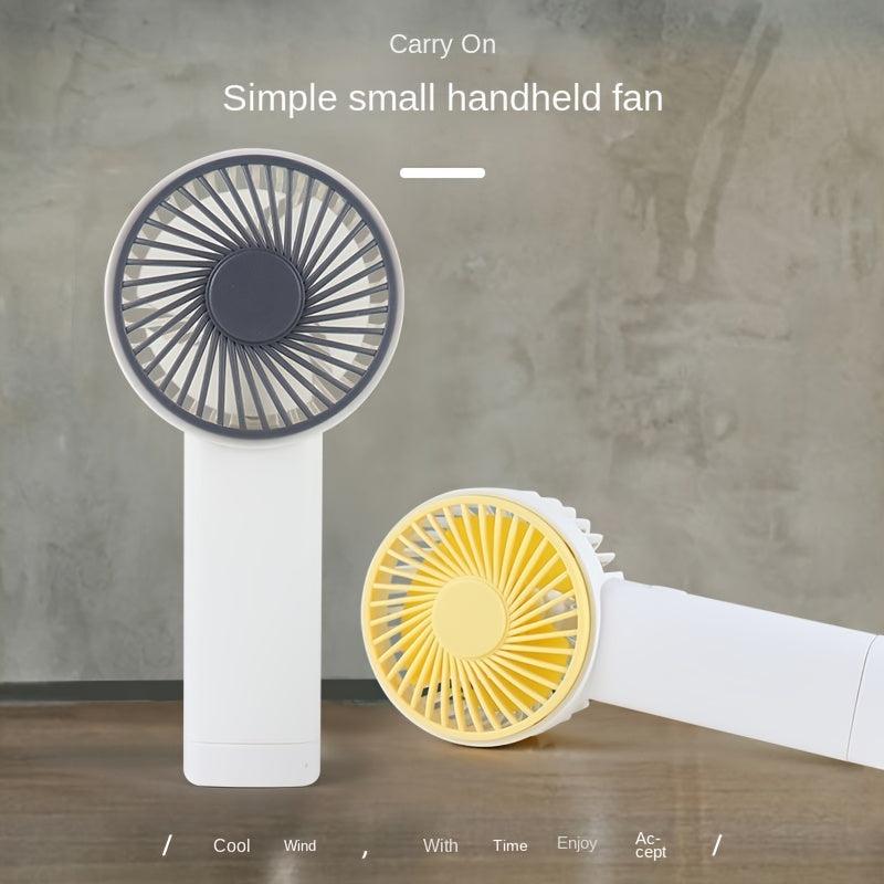 Mini Handheld Fan USB Rechargeable Small Personal Fan with Light