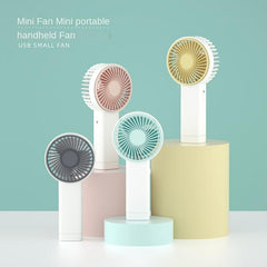Mini Handheld Fan USB Rechargeable Small Personal Fan with Light