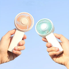 Mini Handheld Fan USB Rechargeable Small Personal Fan with Light