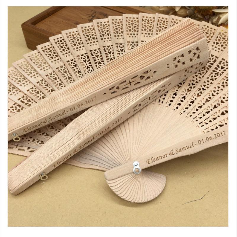 Antique Hollow Wooden Folding Fan Retro Daily Fan