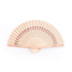 Antique Hollow Wooden Folding Fan Retro Daily Fan