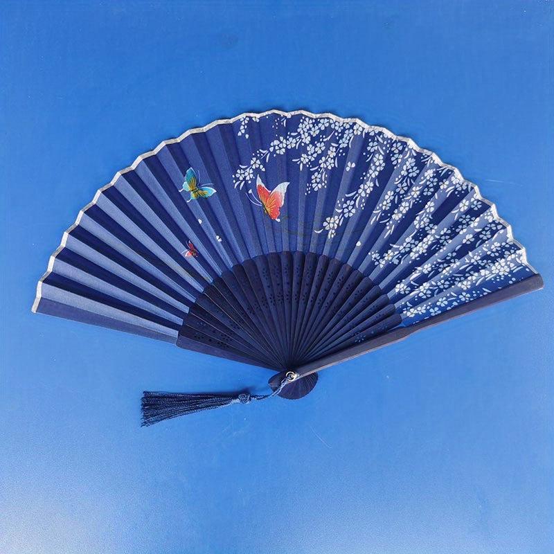 Chinese Fan Hand Fan Foldable Silk Bamboo Fan Wedding Prom Decor