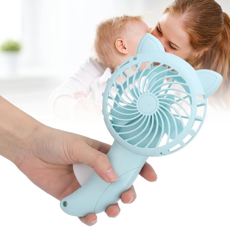 Mini Fans Handheld Cooling Portable Manual Powerful Pocket Fans