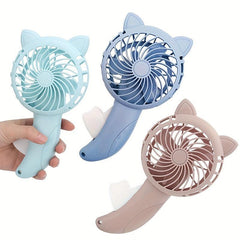 Mini Fans Handheld Cooling Portable Manual Powerful Pocket Fans