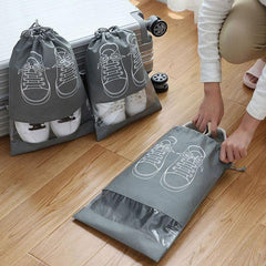 3 Pcs Large Shoe Storage Bag Non Woven Fabric Dustproof Travel Bags