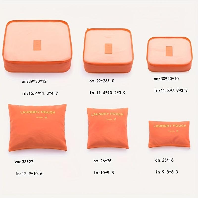 6 Pcs Travel Storage Bag Sets Portable Luggage Bags Organizer