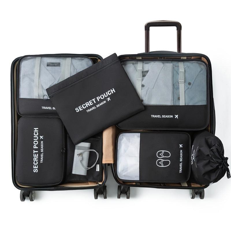 7pcs Travel Storage Organizer Luggage Storage Bag Foldable Laundry Bag