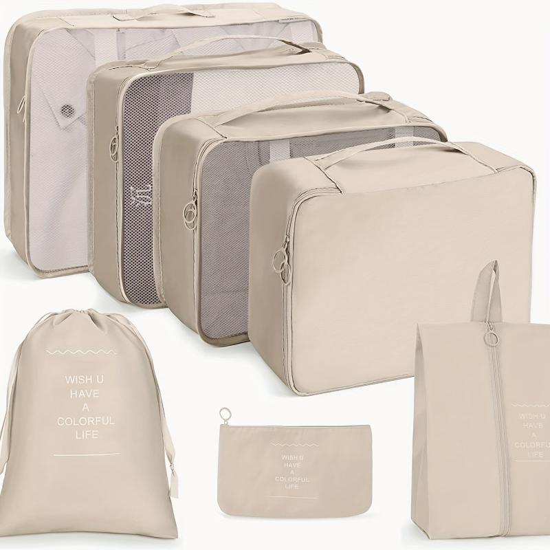 7pcs Travel Luggage Organizer Storage Bag Set