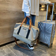 Travel Bag Zipper Lightweight Organizer Duffel Crossbody Bag Sports Bag
