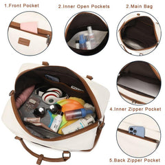 Large Duffle Bag Lightweight Luggage with Shoe Compartment