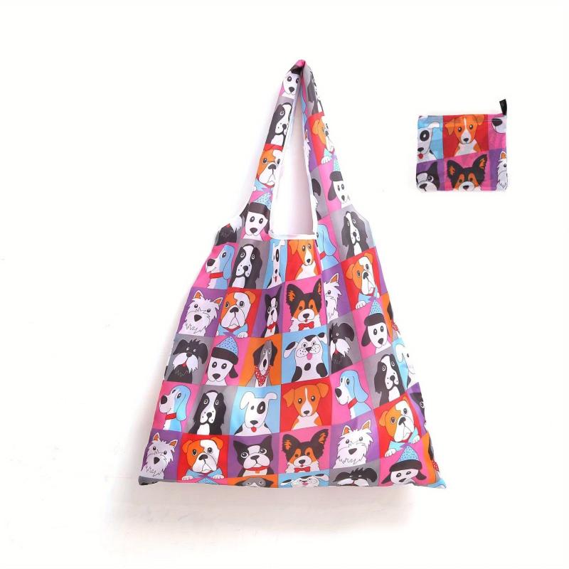 Large Cartoon Foldable Portable Shopping Bag Large Capacity
