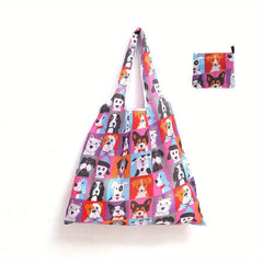 Large Cartoon Foldable Portable Shopping Bag Large Capacity