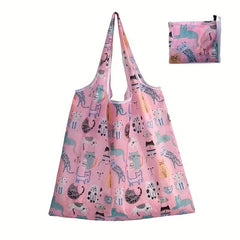Large Cartoon Foldable Portable Shopping Bag Large Capacity