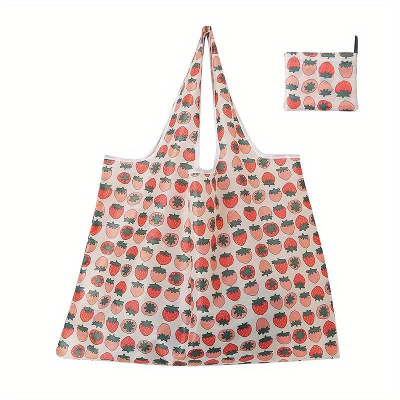 Large Cartoon Foldable Portable Shopping Bag Large Capacity