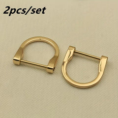 2pcs Metal Detachable D Ring Buckle for Handbag Strap