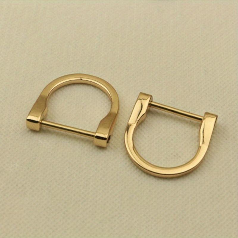 2pcs Metal Detachable D Ring Buckle for Handbag Strap