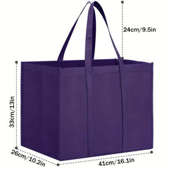 Eco-friendly Reusable Large Foldable Tote Bag - 50 LBS Capacity