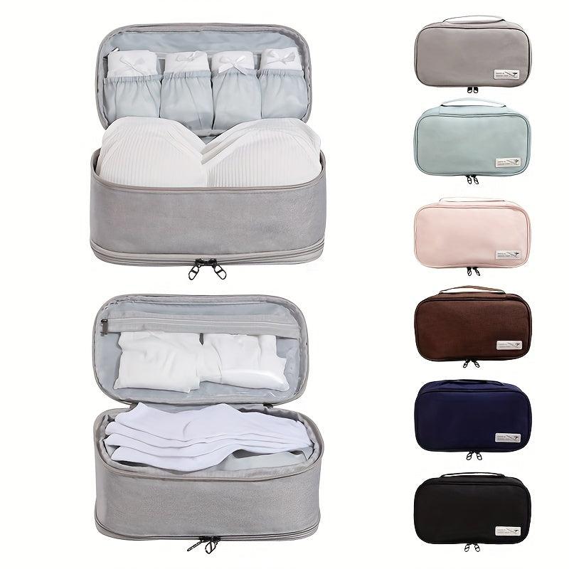 Travel Underwear Storage Handbag Lightweight Zipper Clothes Organizer
