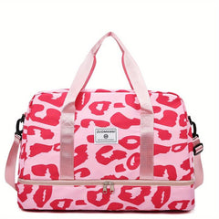 Animal Pattern Shoulder Bag Zipper Duffle Bag for Travel