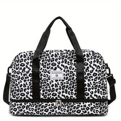 Animal Pattern Shoulder Bag Zipper Duffle Bag for Travel