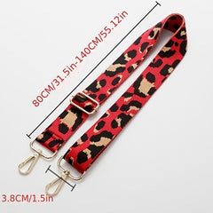 Leopard Print Bag Accessories Long Strap Women's Adjustable Crossbody Strap