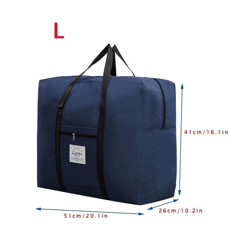 600D Oxford Cloth Reinforced Luggage Bag Clothes Storage Moving Bag