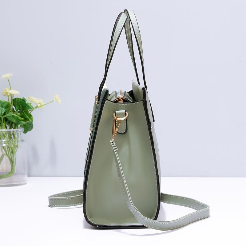 Colorblock Square Satchel Bag Letter Graphic Handbag