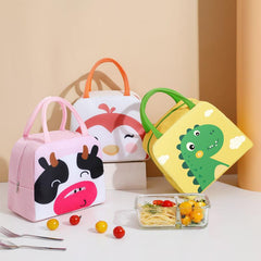 Cartoon Animal Pattern Lunch Bag Insulation Cooler Box Handbags